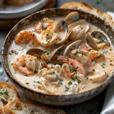 Seafood Chowder steak restaurant Blue Area Islamabad